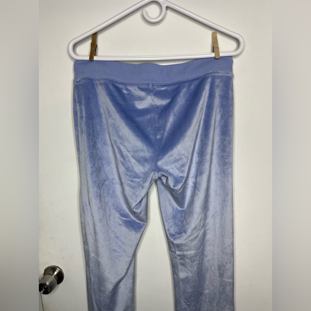 Aerie Soft Light Blue Velour Pants - Picture 5 of 8